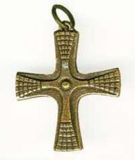 Kreuz-Anhnger Bronze. 