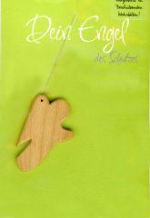 Dein Engel des Schutzes. Holz-Engel-Karte mit Umschlag
