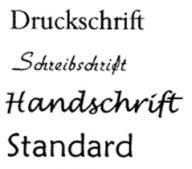zweizeilige Prgung auf eine Buchhlle. in Gold-, Silber- oder als Blindprgung (= ohne Farbe)