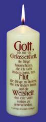 Produktbild: Spruchkerze - Gelassenheit