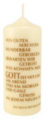 Produktbild: Spruchkerze 'Von guten M�chten...' 15 cm