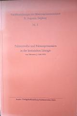 Grf, Hermann J.: Palmenweihe und Palmenprozession in der lateinischen Liturgie