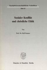 Produktbild: Sozialer Konflikt und christliche Ethik