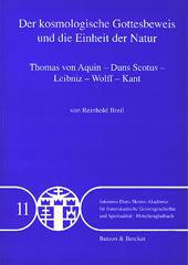 Produktbild: Der kosmologische Gottesbeweis und die Einheit der Natur