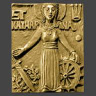 Produktbild: Bronzepatronal Katharina von Alexandria - gro�