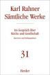Rahner, Karl: Smtliche Werke - Band 31