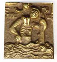 Produktbild: Bronzepatronal Christopherus - klein
