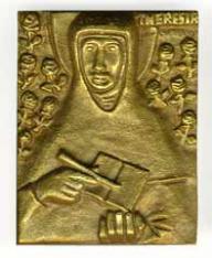 Weinert, Egino: Bronzepatronal Therese von Lisieux - klein