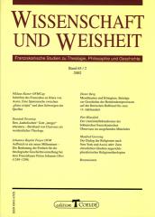Wissenschaft und Weisheit - Band 65 / 2 (2002)