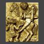 Weinert, Egino: Bronzepatronal Martin - klein, rund