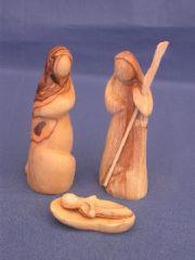 Produktbild: Krippenfiguren aus Olivenholz -  Heilige Familie
