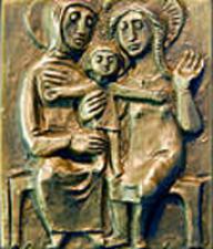Produktbild: Bronzepatronal Anna mit Maria und Jesuskind - klein