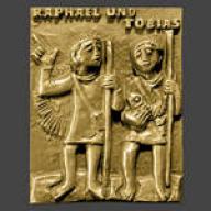 Produktbild: Bronzepatronal Raphael und Tobias - klein