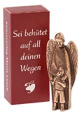 Produktbild: Bronze-Schutzengel mit Kind - 