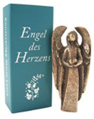 Produktbild: 'Engel des Herzens' Bronzefigur Engel