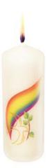 Produktbild: Motivkerze - Taube mit Regenbogen
