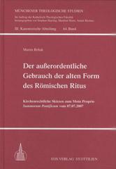 Produktbild: Der au�erordentliche Gebrauch der alten Form des R�mischen Ritus