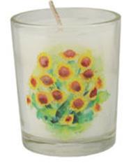 Produktbild: Motivglas Sonnenblumen / Dankeschn