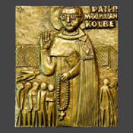 Produktbild: Bronzepatronal Maximilian Kolbe - mittel